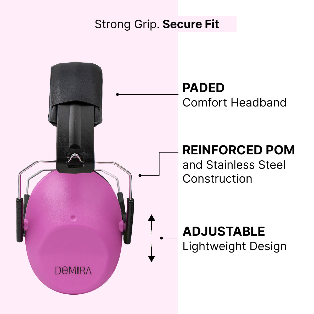 Kids Noise-Cancelling Earmuffs -Pink– Adjustable, Comfortable & Soundproof Kids Noise-Cancelling Earmuffs -Pink– Adjustable, Comfortable & Soundproof